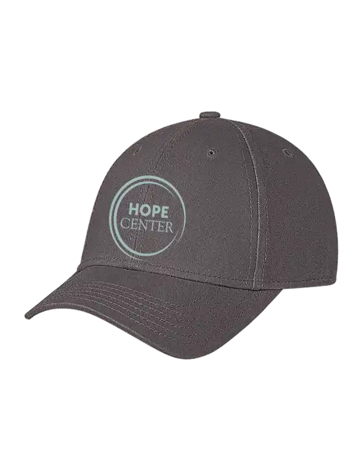 Medium Dark Grey Structured Soft Snap Closure Hook & Loop Cap w/Hope Center Logo