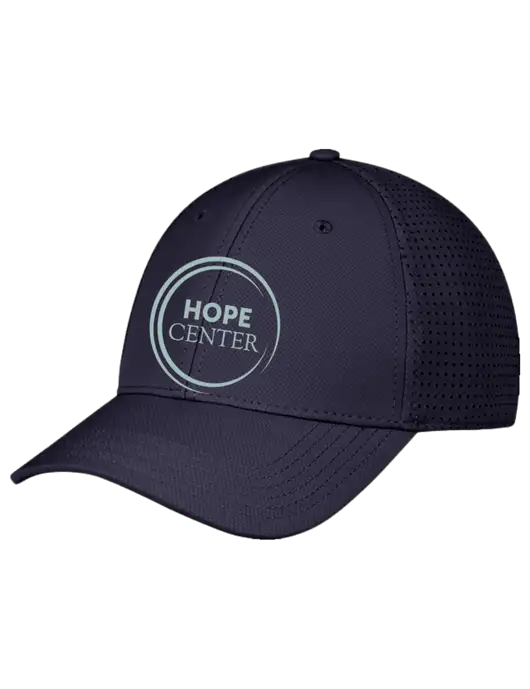 Navy Performance Stretchable Cap Hook & Loop w/Hope Center Logo