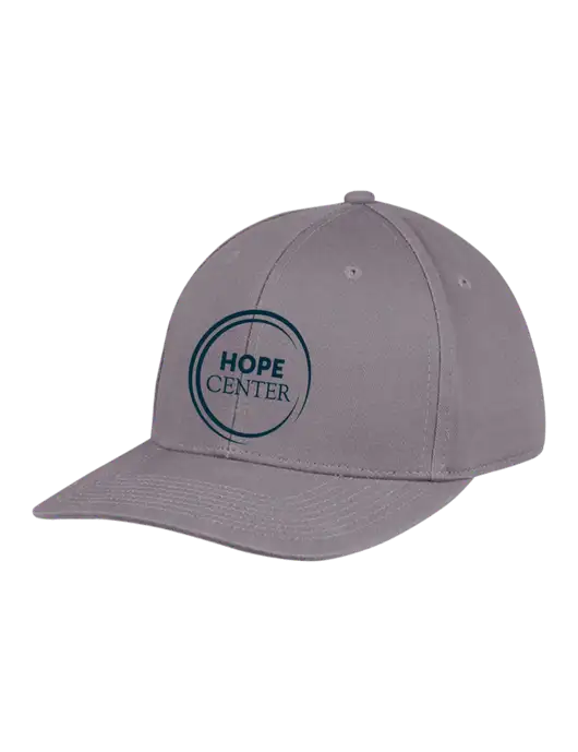 Premium Modern Structured Twill Charcoal Snapback Cap w/Hope Center Logo