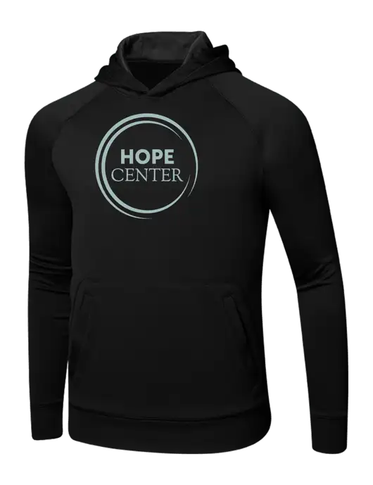 Tech Black Fleece Hooded Sweatshirt w/Hope Center Logo