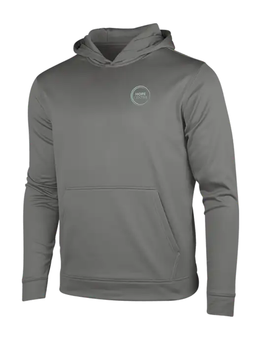 Dark Smoke Grey Sport-Wick Fleece Hooded Pullover w/Hope Center Logo