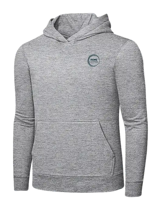 Light Grey Heather 7.8 oz Ring Spun Hooded Sweatshirt w/Hope Center Logo