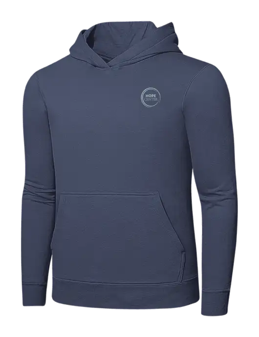 Steel Blue 7.8. oz Ring Spun Hooded Sweatshirt w/Hope Center Logo