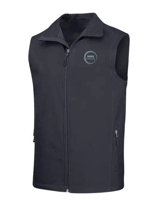Dark Grey Core Soft Shell Vest w/Hope Center Logo