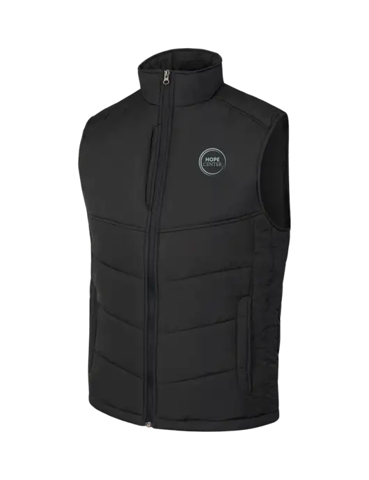 Black/Black Puffy Vest w/Hope Center Logo