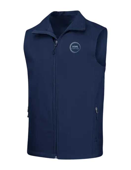 Navy Core Soft Shell Vest w/Hope Center Logo