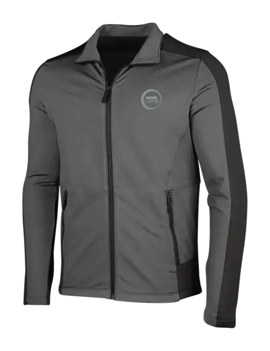 Medium Grey Heather Grid Fleece Jacket w/Hope Center Logo
