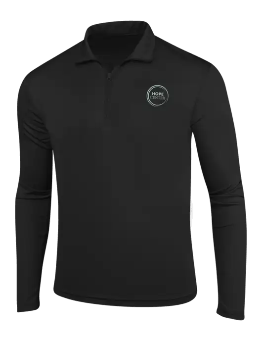 Black PosiCharge Competitor 1/4 Zip Pullover w/Hope Center Logo