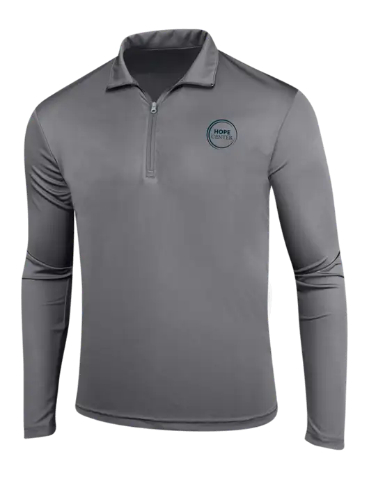 Medium Grey PosiCharge Competitor 1/4 Zip Pullover w/Hope Center Logo