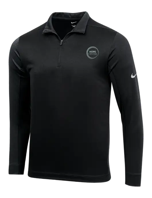 NIKE Black Dry 1/2 Zip Cover-Up w/Hope Center Logo