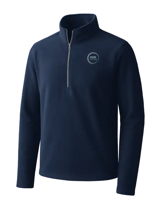 Navy Microfleece 1/2 Zip Pullover w/Hope Center Logo