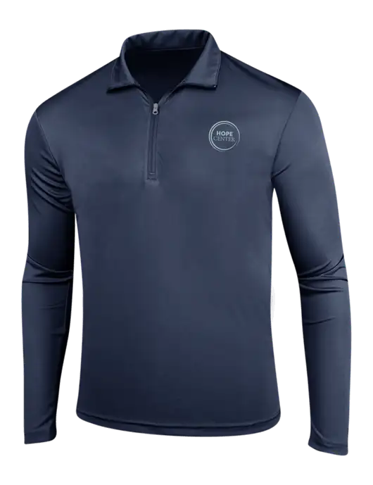 Navy PosiCharge Competitor 1/4 Zip Pullover w/Hope Center Logo