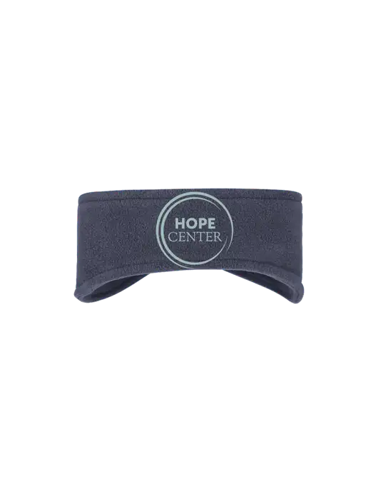 Navy Stretch Fleece Headband w/Hope Center Logo