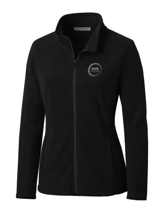 Black Womens Microfleece Jacket w/Hope Center Logo