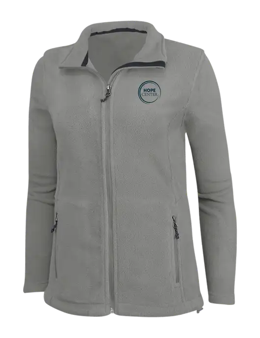 Womens Medium Grey Fleece Jacket w/Hope Center Logo