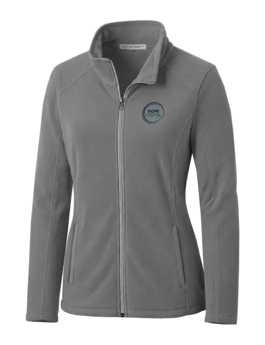 Medium Grey Womens Microfleece Jacket w/Hope Center Logo