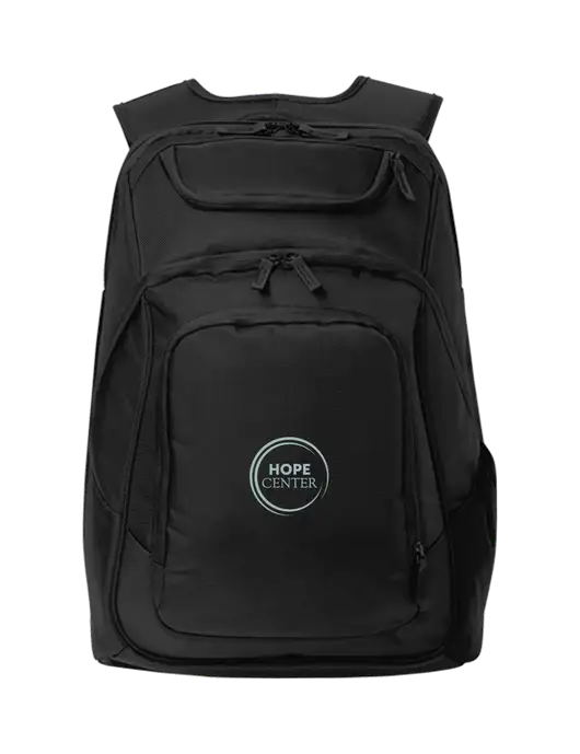 Executive Black Laptop Backpack w/Hope Center Logo