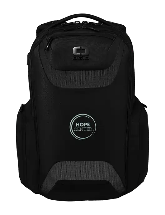 OGIO Black Charcoal Connected Pack w/Hope Center Logo