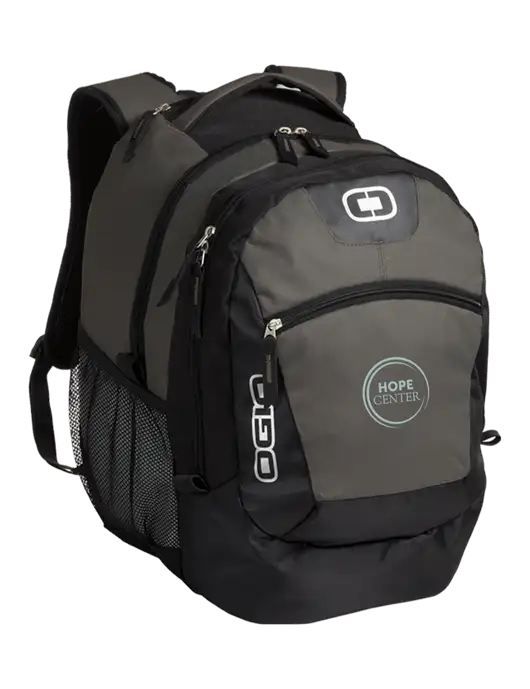 OGIO Grey Rogue Pack
 w/Hope Center Logo